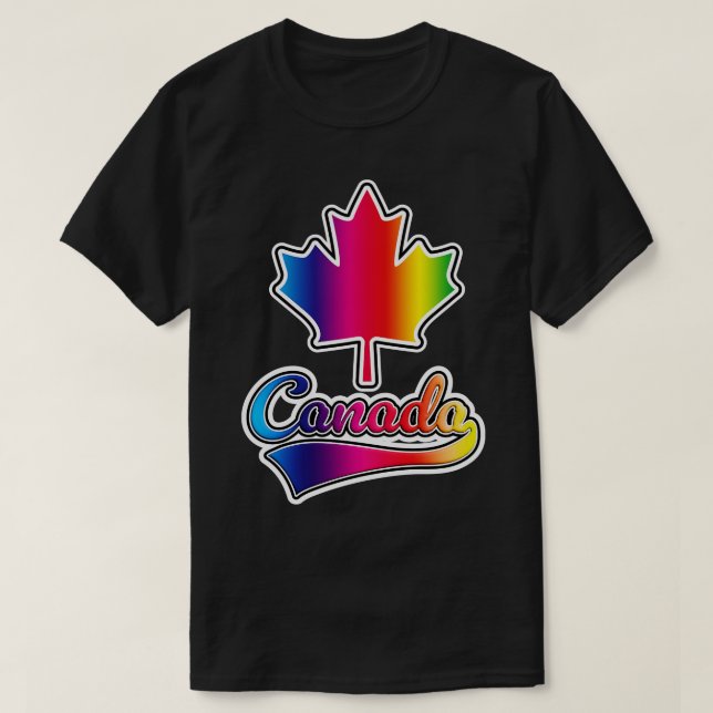Rainbow Canada T-Shirt (Design Front)
