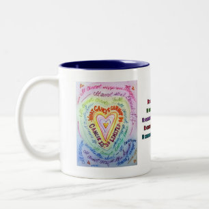 Rainbow Cancer Heart Mug