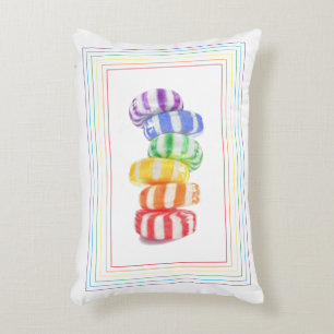 RAINBOW CANDY 12x16 Accent Pillow