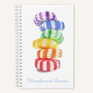 RAINBOW CANDY 5.5x8.5 Spiral Notebook