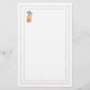 RAINBOW CANDY 5.5x8.5 Stationery