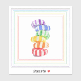 RAINBOW CANDY 6" Vinyl Sticker