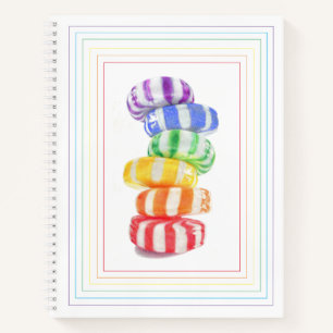 RAINBOW CANDY 8.5x11 Spiral Notebook