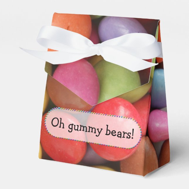 rainbow candy - favour box (Front Side)