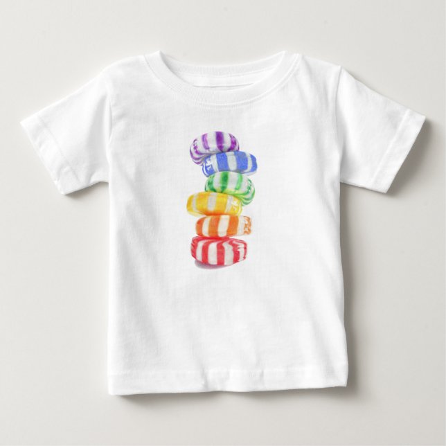 RAINBOW CANDY Infant T Shirt (Front)