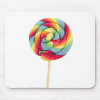 rainbow candy sucker mouse mat