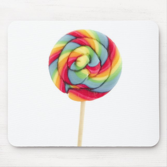 rainbow candy sucker mouse mat (Front)