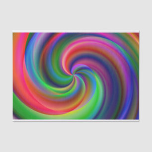 rainbow candy swirl tissue paper
