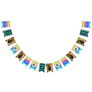 Rainbow Capricorn Glitter Birthday Party Bunting