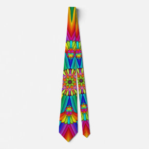 Rainbow Carnival Colourful Creative Tie