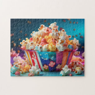 Rainbow Carnival Popcorn Jigsaw Puzzle
