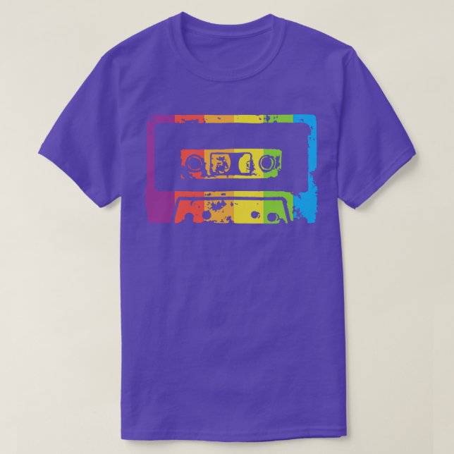 Rainbow Cassette Tape T-Shirt (Design Front)