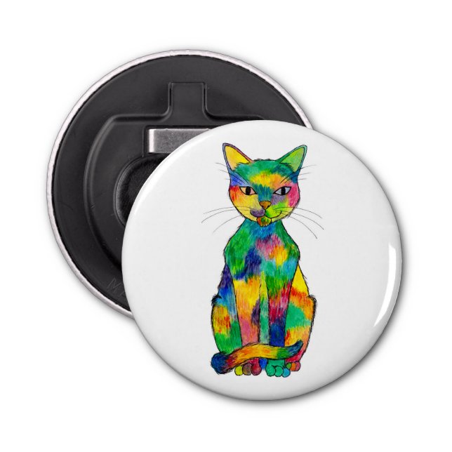 Rainbow Cat Bottle Opener (Front)