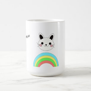 Rainbow cat coffee mug
