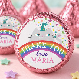 Rainbow Cat Girl Birthday Party Candy Favours