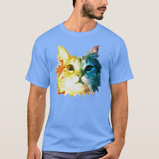 Rainbow cat head T-Shirt