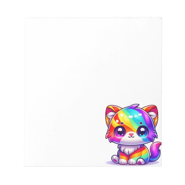 Rainbow Cat Notepad (Front)