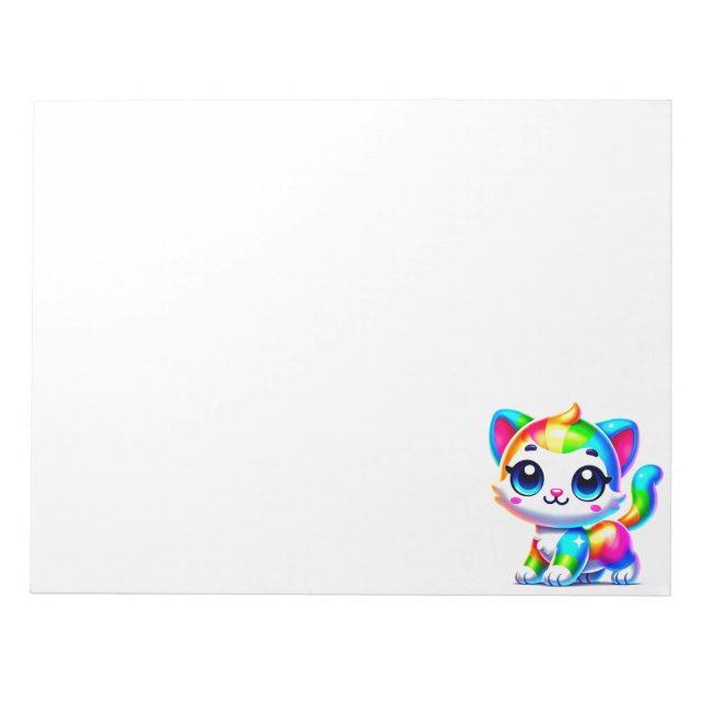 Rainbow Cat Notepad (Front)