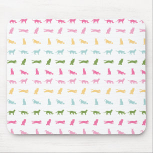 Rainbow Cat Pattern Mouse Mat