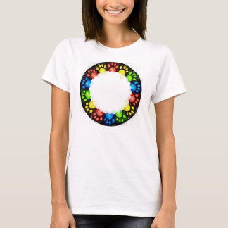 Rainbow Cat paws T-Shirt