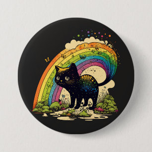 Rainbow cat pin lgbtq cute