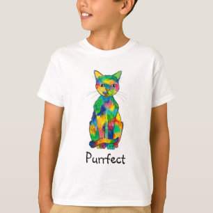 Rainbow Cat Purrfect T-Shirt (Child)