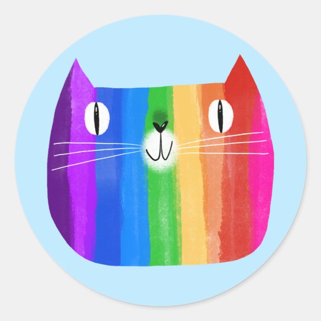 Rainbow Cat Sticker (Front)