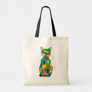 Rainbow Cat Tote Bag