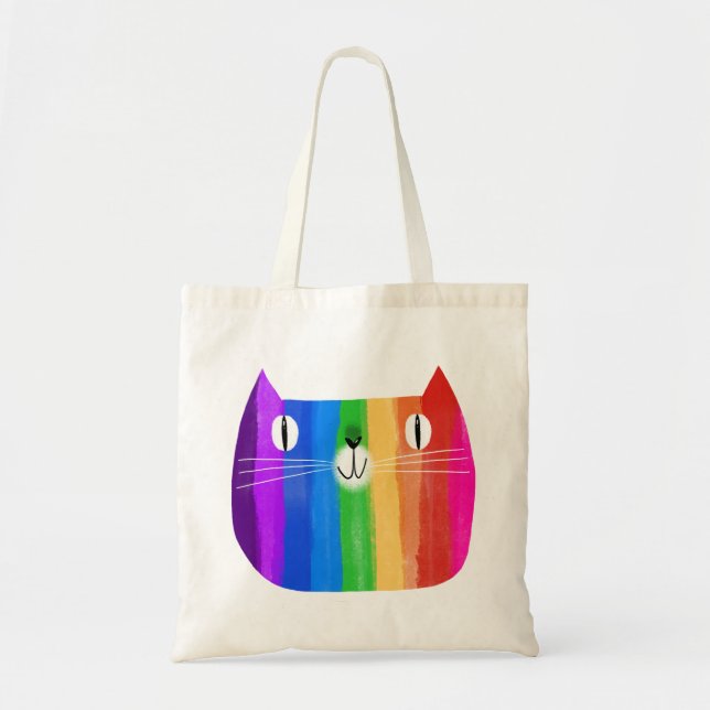 Rainbow Cat  Tote Bag (Front)