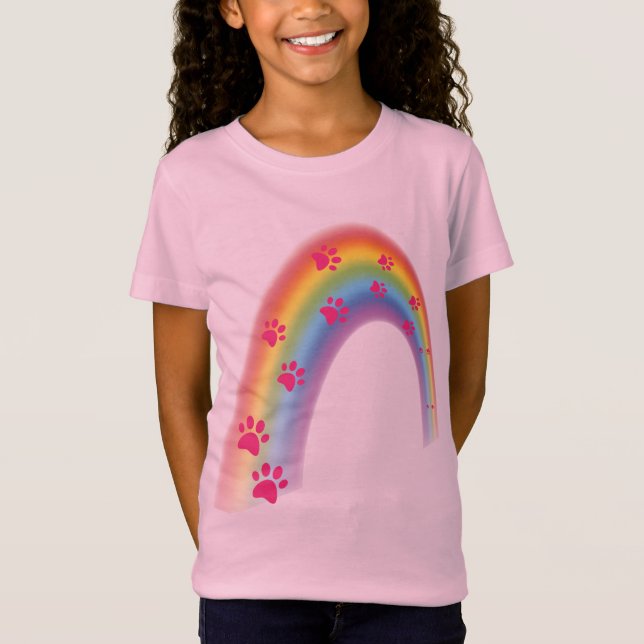 Rainbow cat trace T-Shirt (Front)