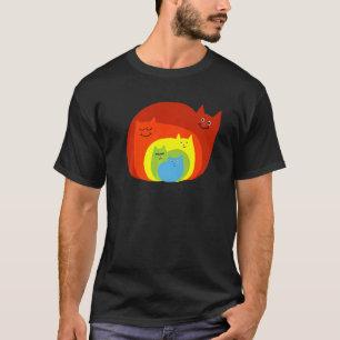 Rainbow Cats Rainbow Kittens Cats Lgbt Lgbtq Prid T-Shirt