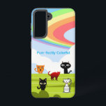 Rainbow & Cats Samsung Galaxy Case<br><div class="desc">Bring joy and color to your phone with the Rainbow & Cats Samsung Galaxy Case. Featuring playful cats alongside a vibrant rainbow, this design is perfect for cat lovers, rainbow enthusiasts, and anyone who adores whimsical, cheerful artwork. This Samsung Galaxy-compatible case is slim, lightweight, and provides reliable everyday protection, keeping...</div>