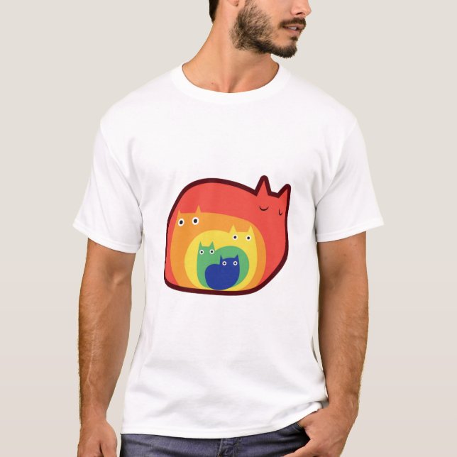 Rainbow Cats  T-Shirt (Front)