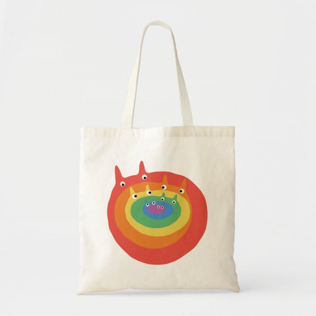 Rainbow Cats Tote Bag (Front)