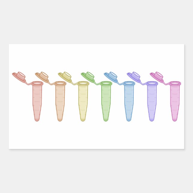 Rainbow Centrifuge Tube Sticker (Front)