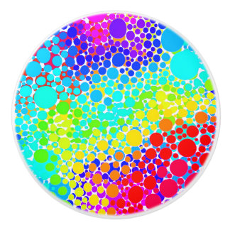 Rainbow ceramic knobs