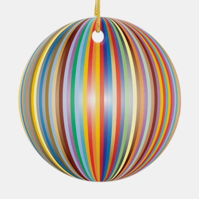 Rainbow Ceramic Tree Decoration (Back)