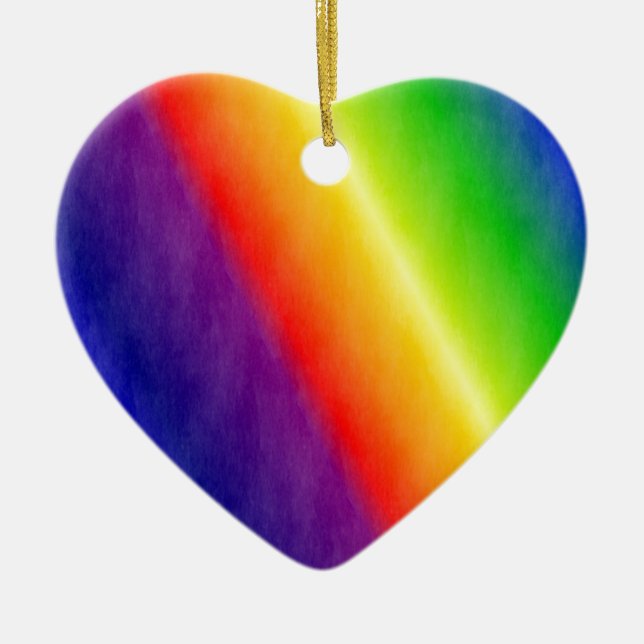 Rainbow Ceramic Tree Decoration (Front)