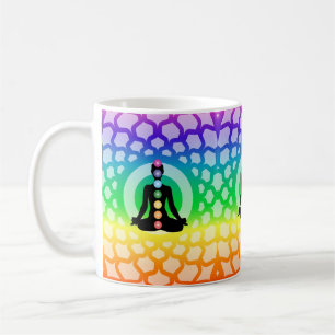 Rainbow Chakra Yoga Mug – Sacred Geometry Art