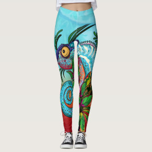 Rainbow Chameleon Leggings