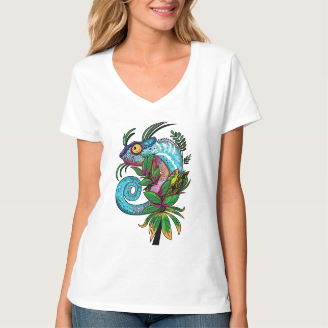Rainbow Chameleon T-Shirt (Front)