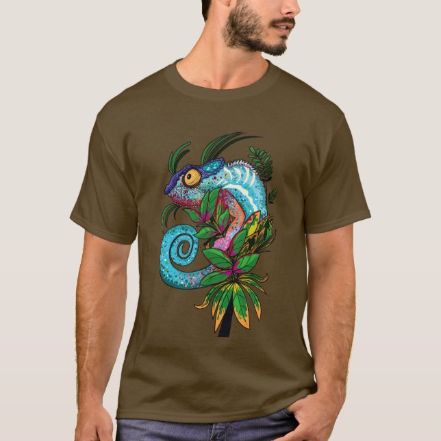 Rainbow Chameleon T-Shirt (Front)