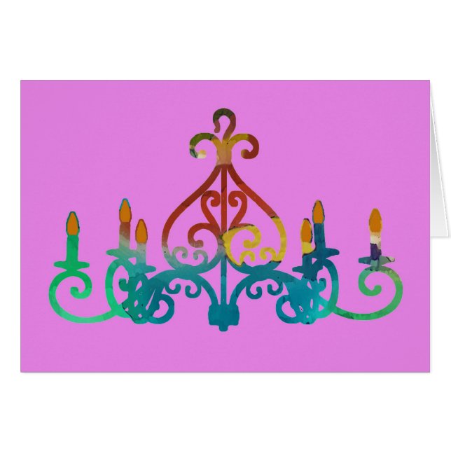 Rainbow Chandelier ~ Card (Front Horizontal)