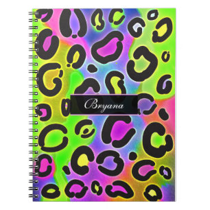 Rainbow Cheetah Leopard Colour Notebook Journal
