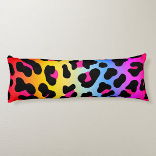 Rainbow Cheetah Print Body Pillow