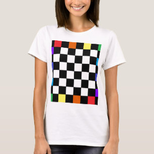 Rainbow Chequerboard CricketDiane T-Shirt