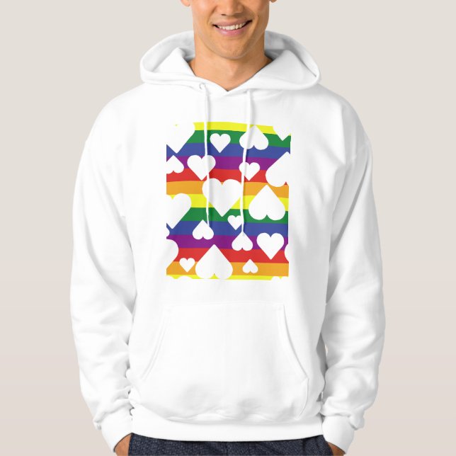 Rainbow Chest Hoodie (Front)