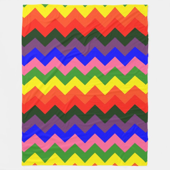rainbow chevron blanket (Front)
