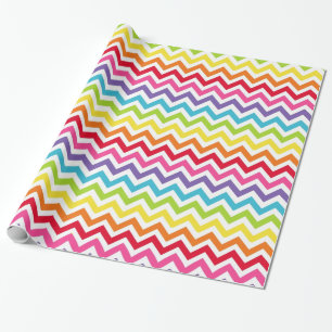 Rainbow Chevron Gift Wrap