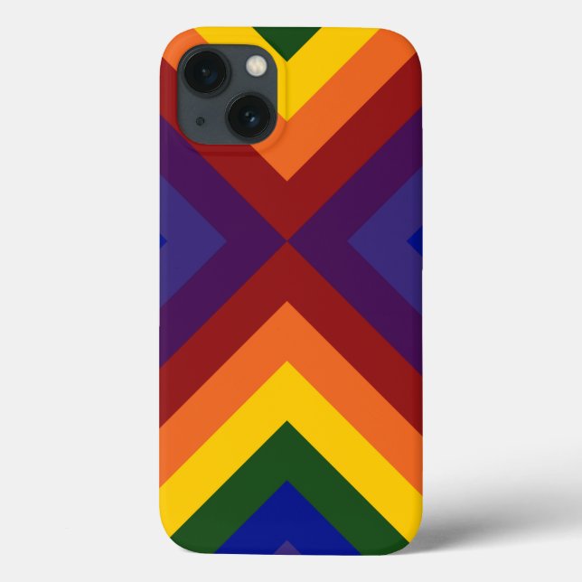 Rainbow Chevrons Case-Mate iPhone Case (Back)